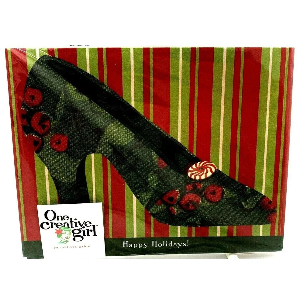 Happy Holidays Note Cards by Creative Girl Pkg. of 8 Cards with Envelopes Vtg.